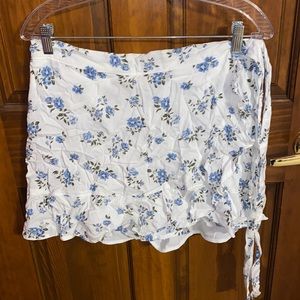 High Rise Hollister Floral Skirt